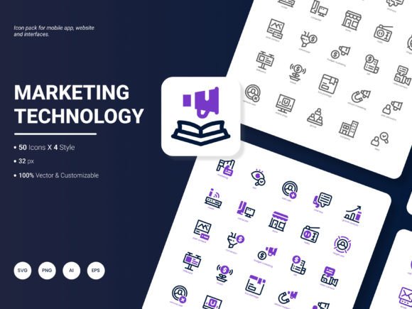 Evaluating the Marketing Technology Icon Pack for Brand and Design Projects