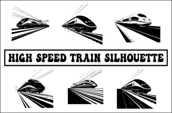 High Speed Train Silhouette: Where Modern Rail Meets Versatile Design
