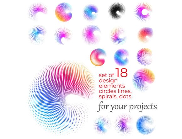 Understanding the Creative Power of Halftone Circles and Spiral Design Elements