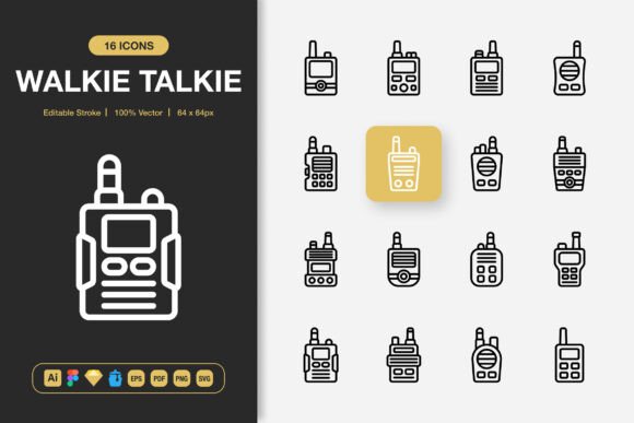 Walkie Talkie Icons: A Strategic Visual Asset for Clearer Communication Design